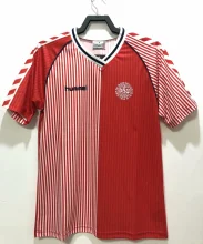 1986 Denmark Home Fans 1:1 Quality Soccer Jersey