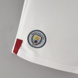 22/23 Manchester City White Shorts