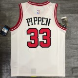 NBA Bulls crew neck white 33 with chip 1:1 Quality