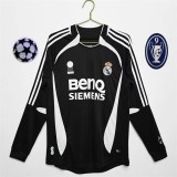 2006/2007 Real Madrid Home Long Sleeve 1:1 Quality Retro Soccer Jersey