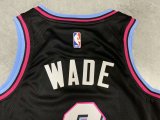 NBA Heat black Wade No. 3 1:1 Quality