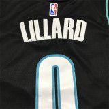22/23 Trail Blazers Lillard #0 Black 1:1 Quality NBA Jersey