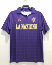 1989-1990 Fiorentina home Fans 1:1 Quality Retro Soccer Jersey