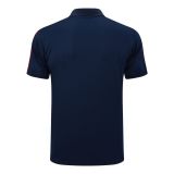 22/23 Spain Polo Shirt Navy 1:1 Quality Soccer Jersey