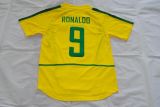 2002 Brazil Home Fans 1:1 Quality Retro Soccer Jersey