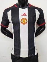 23/24 Manchester United White Black Player Version 1:1 Quality Soccer Jersey