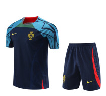 22/23 Portugal Training Jersey Royal Blue 1:1 Quality Training Shirt