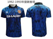 1992-1993 Manchester United Away 1:1 Quality Retro Soccer Jersey