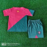 22/23 Portugal Home Red Kids Soccer Jersey