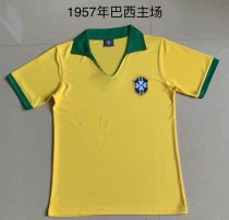 1957 Brazil Home 1:1 Quality Retro Soccer Jersey