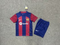 23/24 Barcelona Home Kids Soccer Jersey