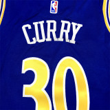22/23 Warriors CURRY #30 Blue 1:1 Quality Retro NBA Jersey