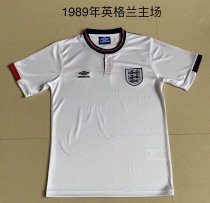 1989 England Home 1:1 Quality Retro Soccer Jersey