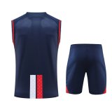 23/24 PSG Paris Jordan Blue 1:1 Quality Training Vest（A-Set）