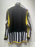 23/24 Juventus Home Long Sleeve Fans 1:1 Quality Soccer Jersey