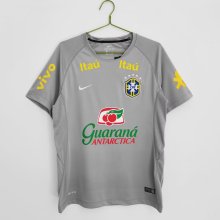 2021 Brazil Gray Fans 1:1 Quality Retro Training Jersey