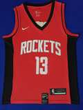 NBA Rockets 13 red new season Jersey 1:1 Quality
