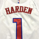 23 NBA 76ers HARDEN #1 White City Edition 1:1 Quality NBA Jersey