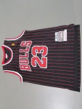NBA Chicago Bull #23 Jordan Golden black red bar 1:1 Quality
