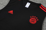 22/23 Bayern Munich Vest Training Suit Kit Black 1:1 Quality Training Jersey