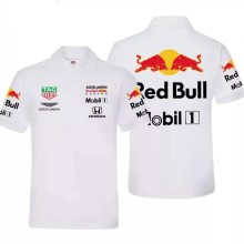 2021 F1 Red Bull White Short Sleeve Racing Suit 1:1 Quality