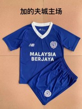 22/23 Cardiff City Home Blue Kids Soccer Jersey