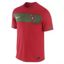 2010 South Africa World Cup Portugal Home Red 1:1 Retro Soccer Jersey