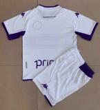 21/22 Fiorentina White Away Kids 1:1 Quality Soccer Jersey