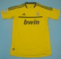 2010-2011 Retro Real Madrid Yellow GK 1:1 Quality Soccer Jersey