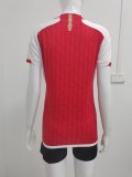 23/24 Arsenal Home Red 1:1 Quality Women Soccer Jersey