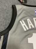 NBA Nets grey Harden No.13 1:1 Quality