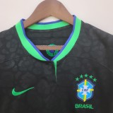2022 Brazil Black Women Soccer Jersey