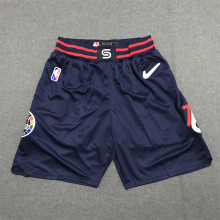 21/22 NBA 76ers Navy Blue City Edition 1:1 Quality NBA Pants