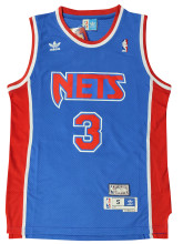NBA Nets Petrovic #3 1:1 Quality blue top Mesh Jersey