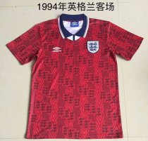 1994 England Away 1:1 Quality Retro Soccer Jersey