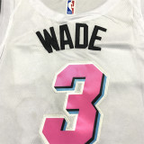 22/23 Heat WADE #3 White City Edition 1:1 Quality NBA Jersey