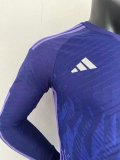 22/23 Argentina Away Long Sleeve Player 1:1 Quality Soccer Jersey