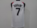 2021 Olympic version USA No. 7 Durant white 1:1 Quality