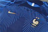 22/23 France Training Suit Blue 1:1 Quality Training Jersey