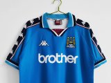 1997-1999 Manchester City Home 1:1 Retro Soccer Jersey