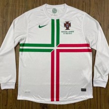 2012 Portugal Away Long Sleeve 1:1 Quality Retro Soccer Jersey