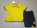 23/24 Dortmund Home Yellow 1:1 Kids Soccer Jersey