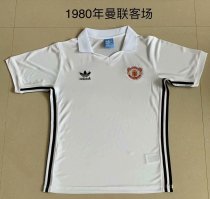 1980 Manchester United Away 1:1 Quality Retro Soccer Jersey