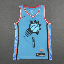 22/23 Suns BOOKER #1 Blue City Edition 1:1 Quality NBA Jersey