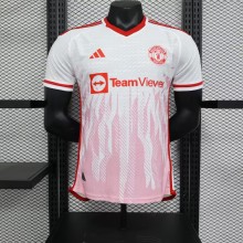 23/24 Manchester United Away White Player 1:1 Quality Soccer Jersey