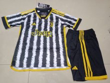 23/24 Juventus Home Kids Soccer Jersey
