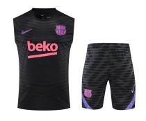 21/22 Barcelona Vest Training Kit Black 1:1 Quality Training Jersey