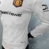 22/23 Manchester United Away Long Sleeve Player 1:1 Quality Soccer Jersey