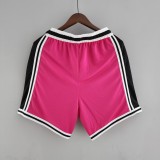 2022 Miami HeatNBA US Training Shorts Pink Black 1:1 Quality NBA Pants