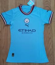 22/23 Manchester City Home Women Fans 1:1 Quality Soccer Jersey